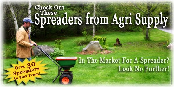 Spreaders from Agri Supply - Push Type, Pull and Tow Type, ATV, Handheld, 3-Point