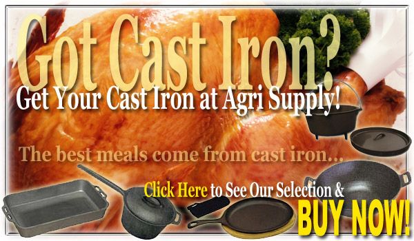 Get Your Cast Iron at Agri Supply