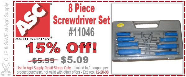 Agri Supply Retail Store Only  Coupon