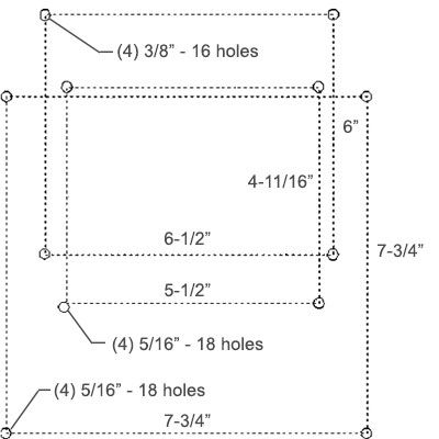 Tractor Seat Bolt Pattern
