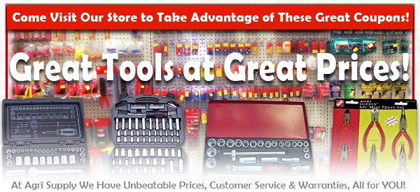 Great Tools At Great Prices - Retail Location Coupons Below