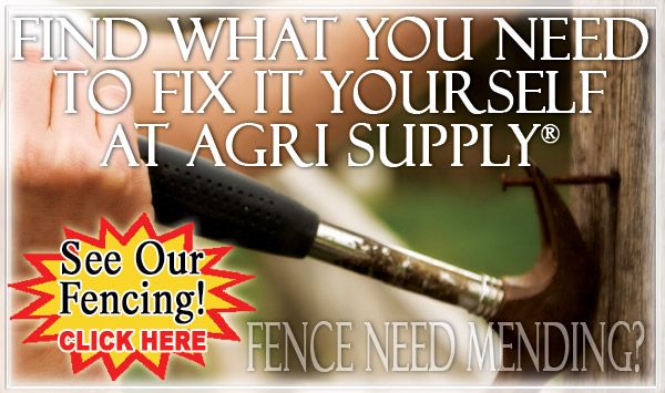 Find what you need to fix it yourself at Agri Supply - See our Fencing Today