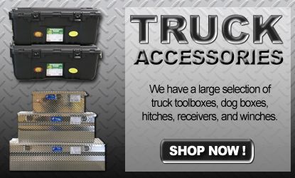 Truck Toolboxes, Dog Boxes, Hitches, Receivers, Winches and More