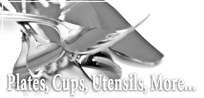 Plates, Cups, Utensils for All Your Mealtime Needs