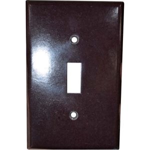 WALLPLATE TOGGLE SWITCH COVER-BROWN