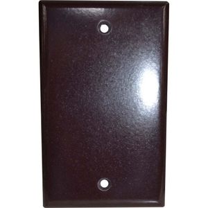BLANK WALLPLATE COVER-BROWN