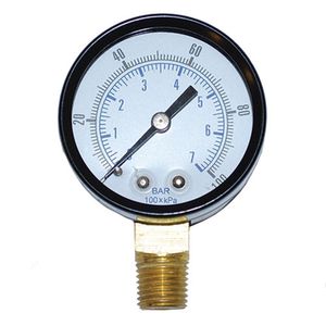 PRESSURE GAUGE 100# 2' X1/4 LM
