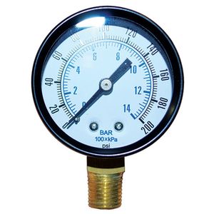 PRESSURE GAUGE 200 PSI
