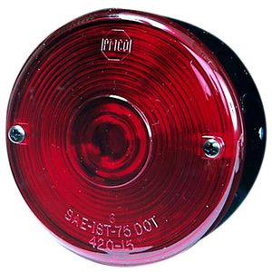 STUD MOUNT WITH LICENSE ILLUMINATOR (RED