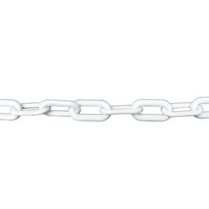 WHITE PLASTIC CHAIN 1-1/2
