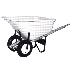 10 Cu Ft Double Wheel Wheelbarrow
