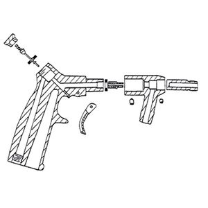 COMPLETE GUN WITH NOZZLES
