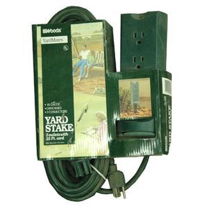 YARD STAKE WITH 3 OUTLETS SJTW-A 16-3 15