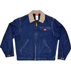 DARK DENIM DUCK COAT