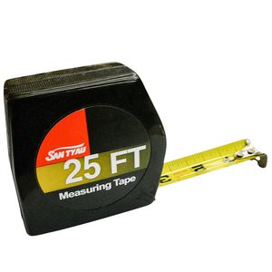1'' X 25' MEASURING TAPE, RUBBER BOOT 