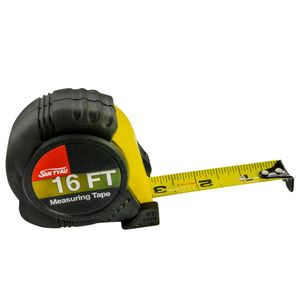 3/4'' X 16' MEASURING TAPE, RUBBER BOOT 