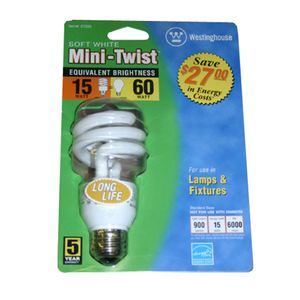 15W MINI-TWIST LIGHT BULB