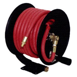 3/8'' X 100' HD HAND CRANK REEL W/HOSE