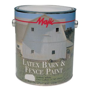 BLACK LATEX BARN & FENCE PAINT FLAT