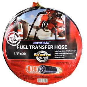 20' FUEL TRANSFR HOSE W/STATIC WIRE