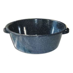 10 QUART DISHPAN, BLUE ENAMELWARE 