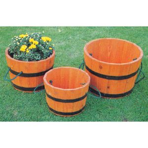 PLANTER BARRELS (SET OF THREE)