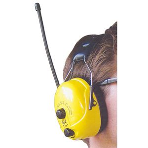 AM/FM STEREO EARMUFFS, NRR 25 DB, LIGHTW