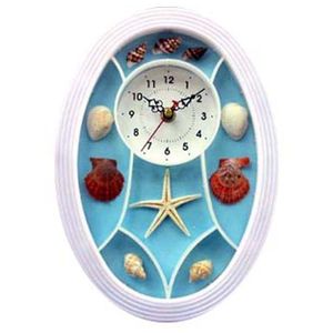 OVAL WHITE SHELL CLOCK