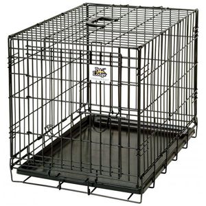 SMALL BLACK PET LODGE WIRE CRATE