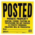 Posted Legal Sign