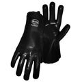 Black Pvc Lined Smooth Grip Long Gloves