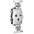 Heavy Duty Single Receptacle Amp Ivory