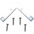 2" FLAT CORNER BRACKET (IRON) 4 PACK