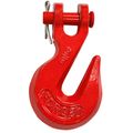 Clevis Grab Hook Heat Treated Ptd Red
