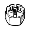 Slotted Castle Nut Threads Per Inch