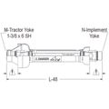 Pto Shaft Overall Length G&G