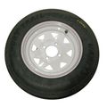 530 X 12 4 PLY, 4 LUG WHITE SPOKE 
