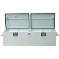 Steel Full Size Dual Lid Toolbox White