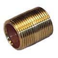 1/4" BRASS CLOSE NIPPLE 