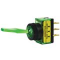 Toggle Switch On Off Illuminated Green