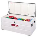 Steel Single Lid Chest White