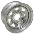 14"X6,5ON 4.5 LUG,GALV. 8 SPOKE WHEEL 