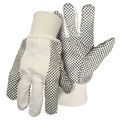 Cotton Canvas Gloves With Plastic Dots