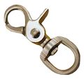 Brass Trigger Snap With Swivel Round Eye