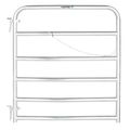 Galvanized Tube Gate Foot Bar