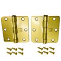 Brass Round Corner Hinges