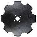 Flat Notched Mm Coulter Blade Single Bevel Edge