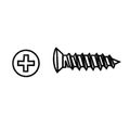 Stainless Steel Screw Counter Sunk Phillips Head