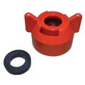 Quick Attach Cap & Gasket Set Red For Tk Tx & Tg Spray Tips