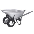8 Cu Ft Double Wheel Wheelbarrow